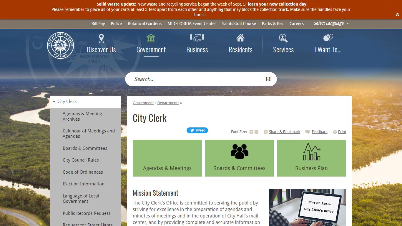 City Clerk | Port St. Lucie - cityofpsl.com